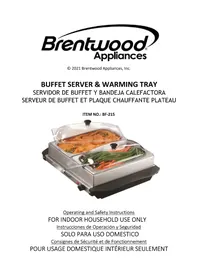 Notice Brentwood BF-215 Chauffe-Plats