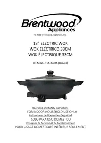 Notice Brentwood SK-69BK Casserole