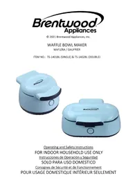 Notice Brentwood TS-1402BL Gaufrier