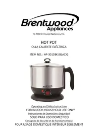 Notice Brentwood HP-3013BK Non catégorisé