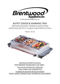 Notice Brentwood BF-315 Chauffe-Plats