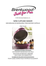 Notice Brentwood TS-252 Cupcake-maker