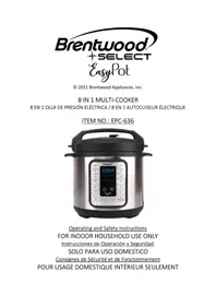 Notice Brentwood EPC-636 Appareil multi-cuisson