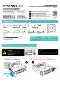 Notice Phanteks D30-120 Système de refroidissement de matériel informatique
