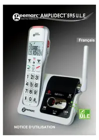 Notice GEEMARC AMPLIDECT 595 U.L.E Téléphone
