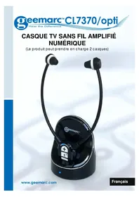 Notice GEEMARC CL7370 Casque