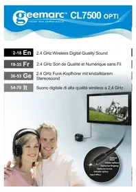 Notice GEEMARC CL7500 OPTI Casque