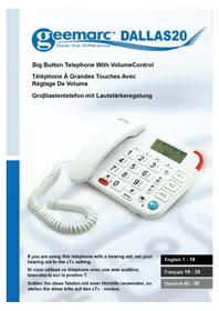 Notice GEEMARC DALLAS20 Téléphone