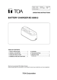 Notice TOA BC-5000-2 Microphone