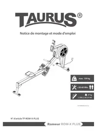 Notice TAURUS ROW-X PLUS Rameur