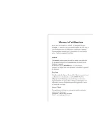 Notice August DTA300 Recepteur