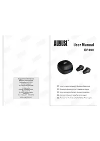 Notice August EP800 Bouchon d'oreille