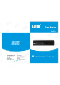 Notice August DVB482 Récepteur TV