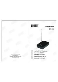 Notice August DVB-T405 Recepteur