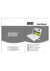 Notice August DVB-T208 Recepteur