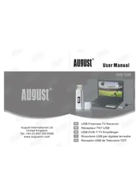 Notice August DVB-T205 Recepteur