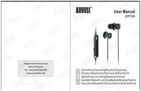 Notice August EP725 Ecouteur