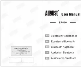 Notice August EP610 Bouchon d'oreille