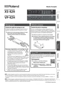 Notice ROLAND VP-42H Non catégorisé