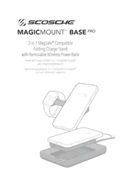 Notice Scosche MAGICMOUNT BASE PRO Chargeur téléphone portable