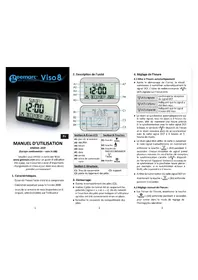 Notice GEEMARC VISO 8 Montre