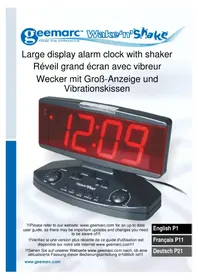 Notice GEEMARC WAKE’N’SHAKE JUMBO Radio-réveil