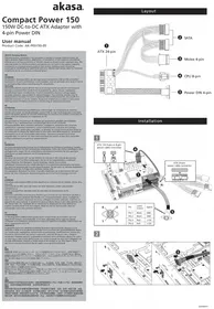 Notice AKASA AK-PE150-05 Alimentation PC