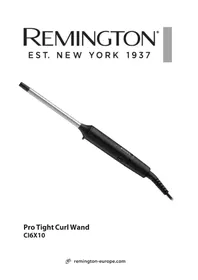 Notice REMINGTON PRO TIGHT CURL WAND CI6X10 Fer a boucler