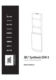 Notice JBL SSW-3 Haut-parleur