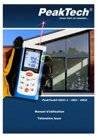 Notice PeakTech 2801 Télécommande