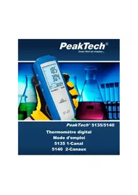 Notice PeakTech 5140 Thermomètre