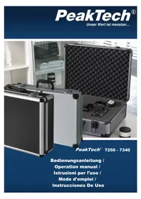 Notice PeakTech 7340 Valise