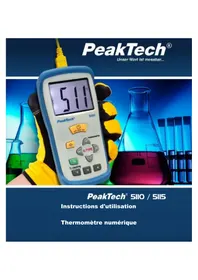Notice PeakTech 5110 Thermomètre