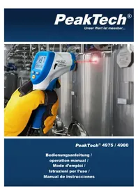 Notice PeakTech 4980 Thermomètre