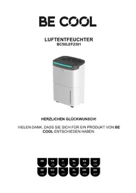 Notice Be Cool BC50LEF2301 Déshumidificateur