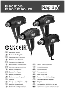 Notice RAPID R2200-LCD Pistolet thermique