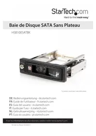 Notice StarTech.com HSB100SATBK Autres accessoires informatique