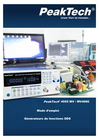 Notice PeakTech 4055 MV Générateur