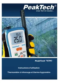 Notice PeakTech 5090 Thermomètre