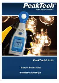 Notice PeakTech 5165 équipements de mesure