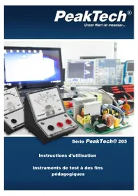 Notice PeakTech 205-08 équipements de mesure