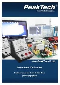 Notice PeakTech 205-07 équipements de mesure