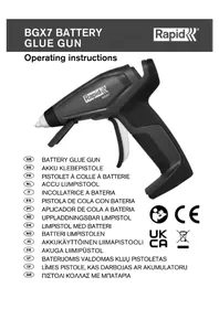 Notice RAPID BGX7 Pistolet à colle