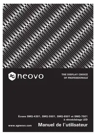 Notice AG Neovo SMQ-7501 Moniteur