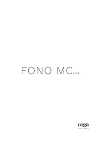 Notice REGA FONO MC MK4 Equipement DJ
