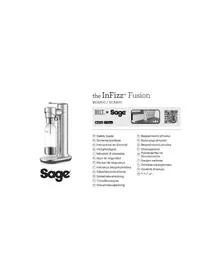 Notice SAGE THE INFIZZ FUSION SCA800 Distributeur d'eau