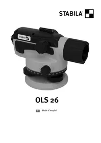 Notice Stabila OLS 26 Niveau laser