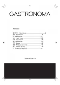 Notice Gastronoma 18200002 Mixeur plongeant