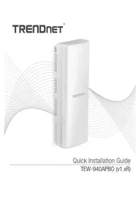 Notice TRENDNET TEW-940APBO Point d'accès