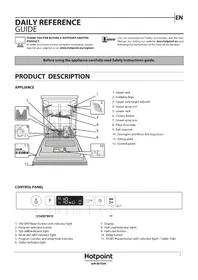 Notice HOTPOINT H2I HD526 A Lave-vaisselle